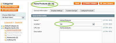 Create new Magento category