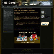 Rideoutthestorm.com - 1st aid kits | Bug Out Bags | Survival | Supplies | Gear