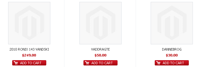 Red buttons Magento tempalte