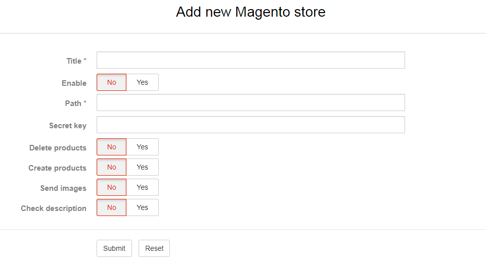 Connect new Magento store to Amazon Scraper