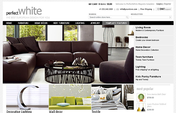 PerfectWhite Magento Template (archive)