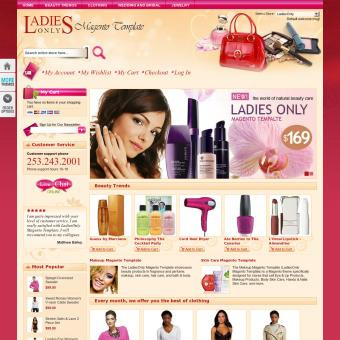 LadiesOnly Pink Magento Template