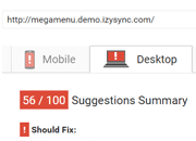 Magento2 Visual Menu Builder by Magenest Page speed - Desktop Summary