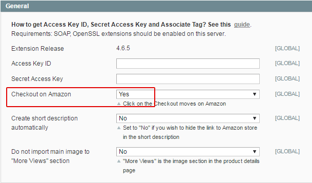 Magento Amazon extension - Affiliate checkout
