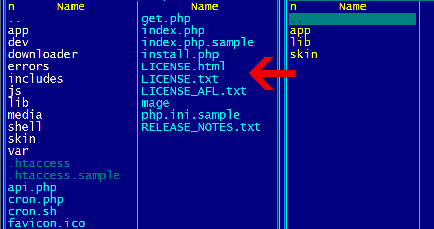 Copy files to Magento root directory