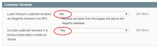 Magento Amazon extension - Display Amazon reviews in iFrame