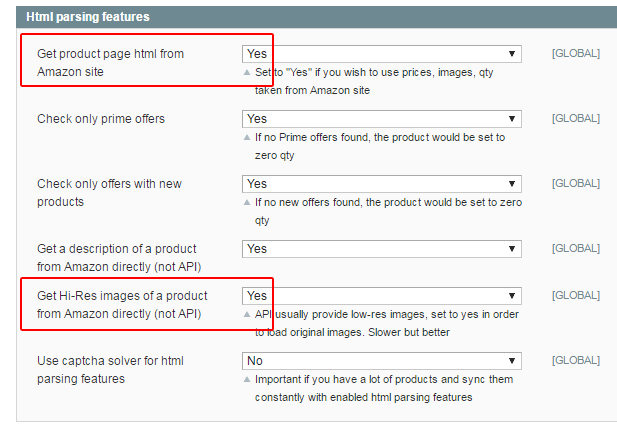 Magento Load images right from the Amazon page