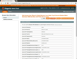 List of all provided  attributes from the Amazon API - Amazon Product Manager Magento Extension