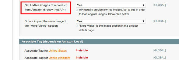 Load images from product description - Amazon Product Manager Magento Extension